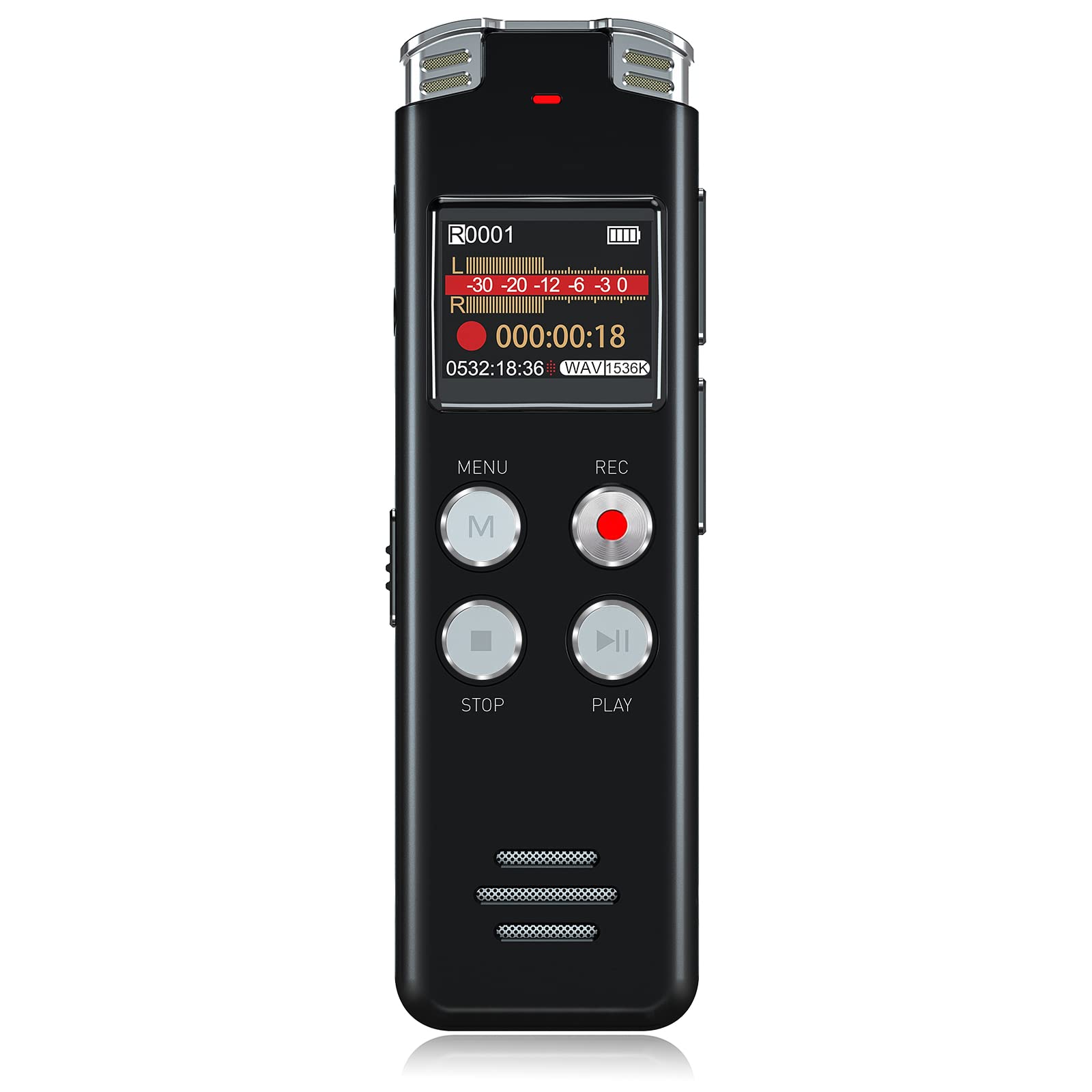 128Gb Digital Voice Recorder With Playback: Voice Activated Recorder For Lectures Meetings Interviews   Evistr Dictaphone Recording Device Tape Recorder Portable Mini, Audio Recorder With Usb, Mp3